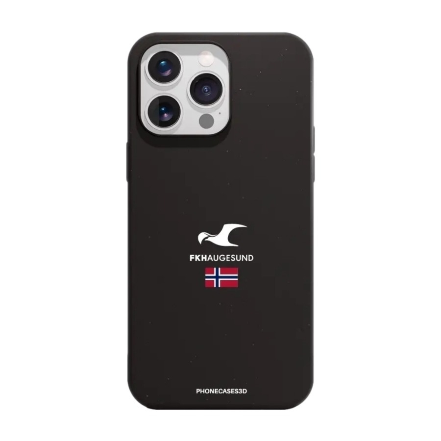 Phonecases3D iPhone 16 Pro Max FK Haugesund komposterbart cover, sort billede 1