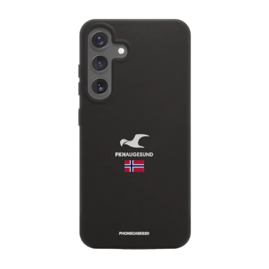 Phonecases3D Samsung Galaxy S25+ FK Haugesund komposterbart cover, sort billede 1