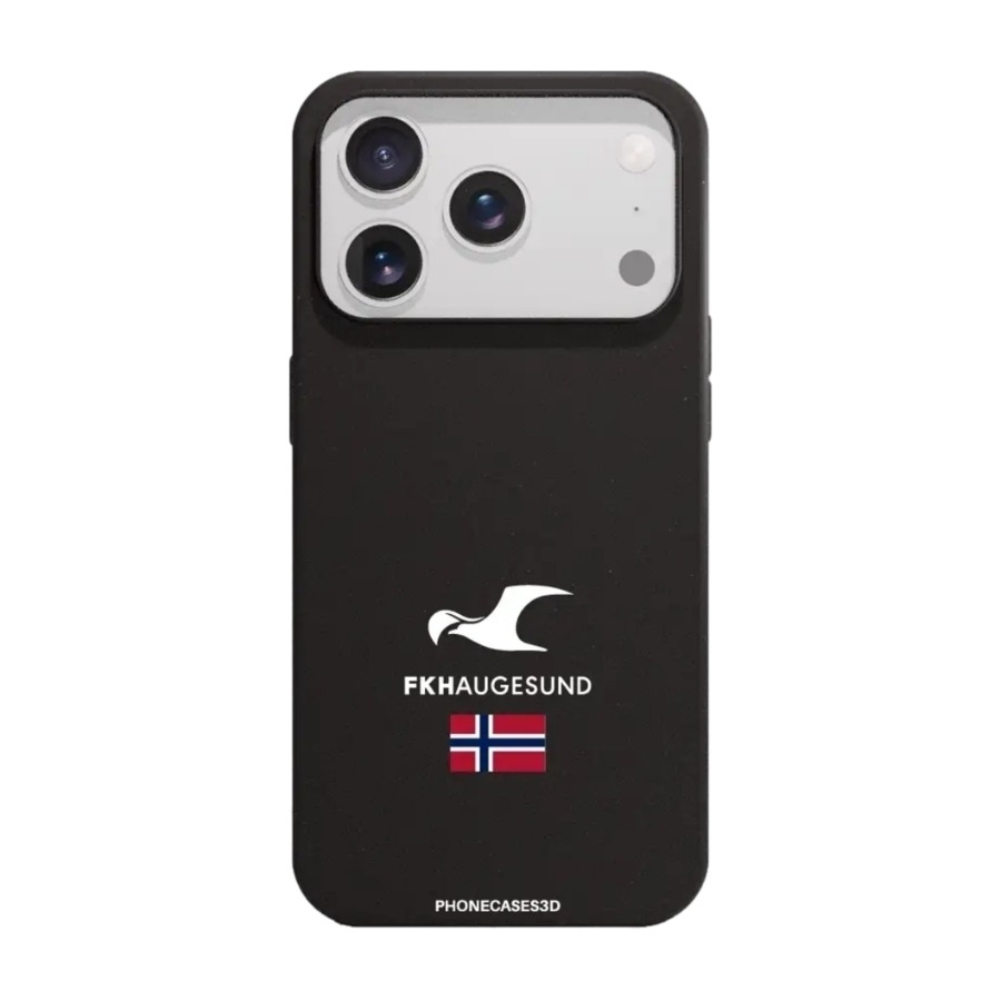 Phonecases3D iPhone 17 Pro Max FK Haugesund komposterbart cover, sort billede 1