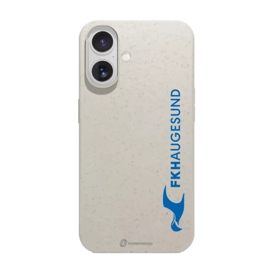 Phonecases3D iPhone 17 FK Haugesund komposterbart cover, hvid billede 1