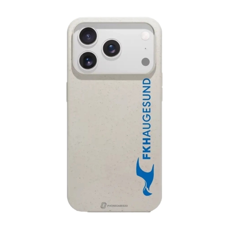 Phonecases3D iPhone 17 Pro Max FK Haugesund komposterbart cover, hvid billede 1