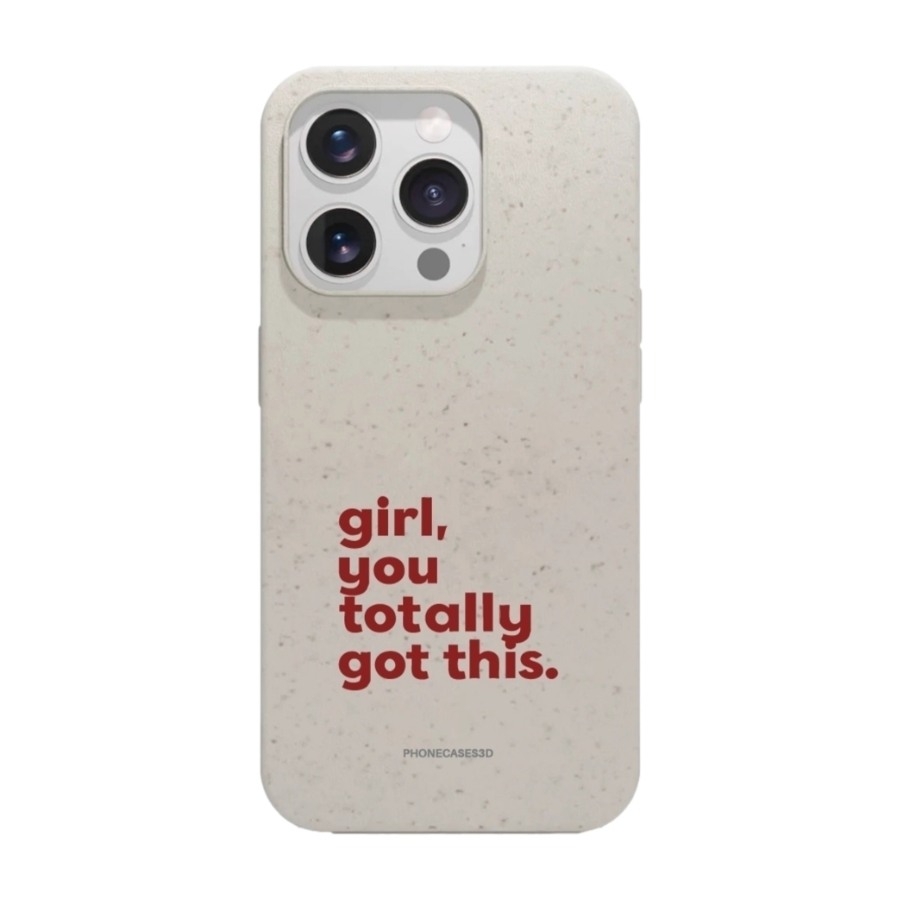 Phonecases3D iPhone 15 Pro Martine Halvorsen komposterbart cover, hvid billede 1