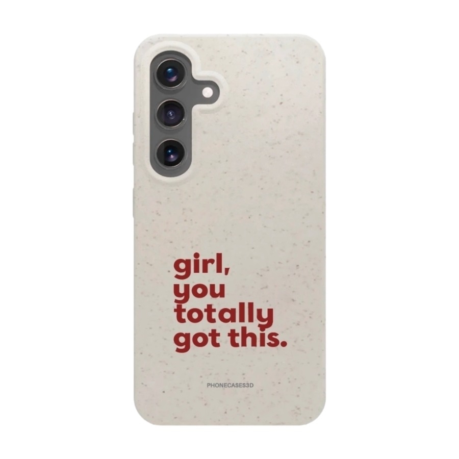 Phonecases3D Samsung Galaxy S25 Martine Halvorsen komposterbart cover, hvid billede 1
