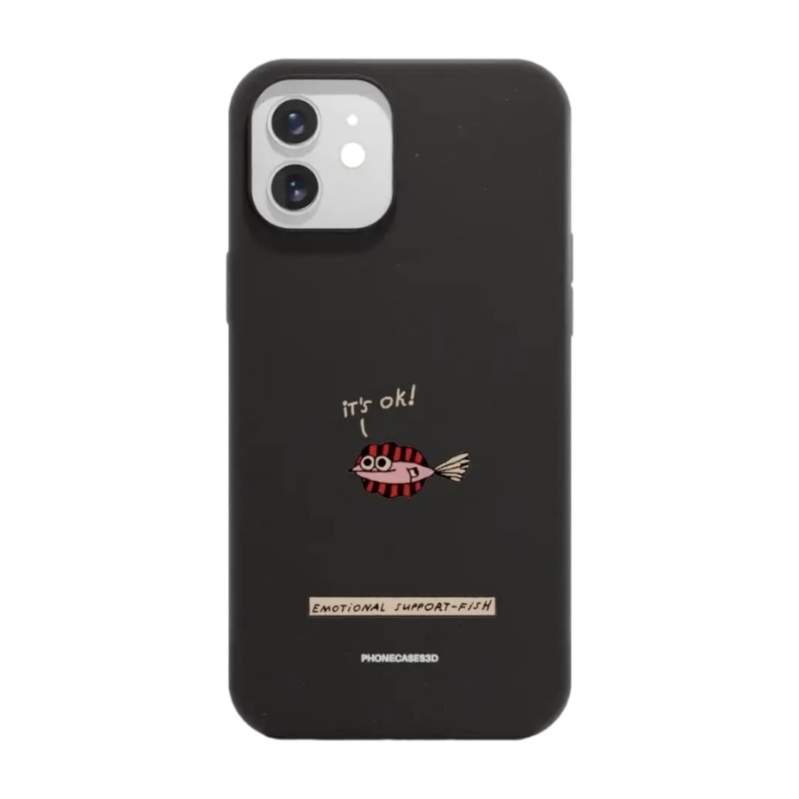 Phonecases3D iPhone 12 Maja Säfström komposterbart cover, sort billede 1