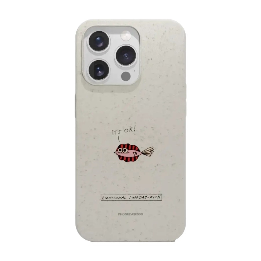 Phonecases3D iPhone 16 Pro Maja Säfström komposterbart cover, hvid billede 1