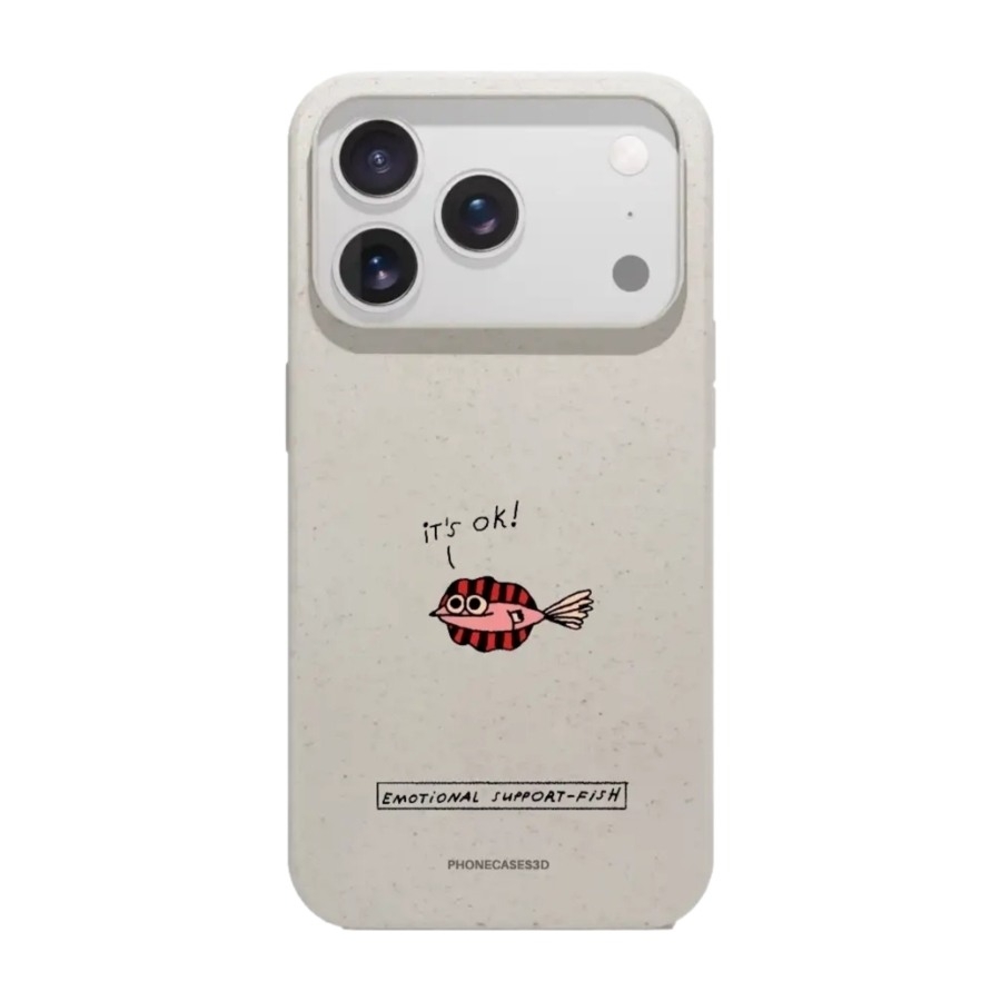 Phonecases3D iPhone 17 Pro Maja Säfström komposterbart cover, hvid billede 1