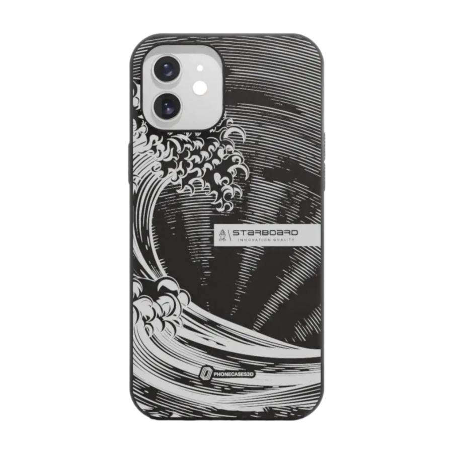 Phonecases3D iPhone 12 Starboard komposterbart cover, sort billede 1