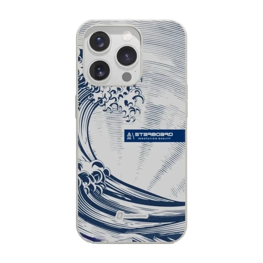 Phonecases3D iPhone 16 Pro Starboard komposterbart cover, hvid billede 1
