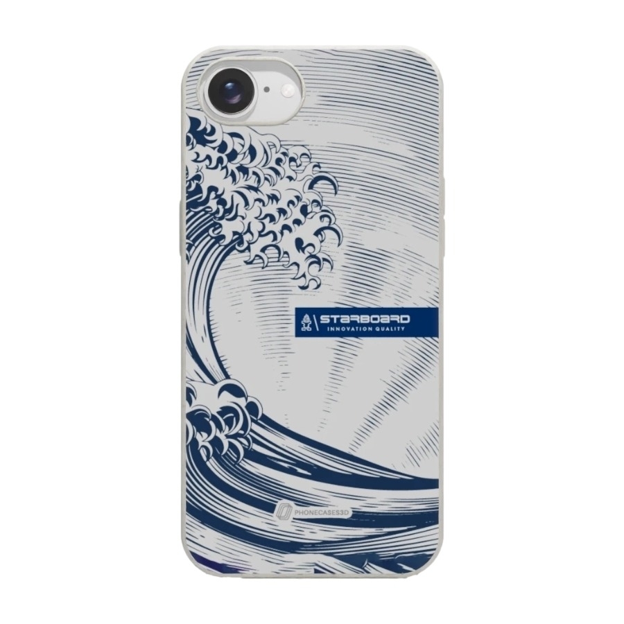 Phonecases3D iPhone 17e/16e Starboard komposterbart cover, hvid billede 1