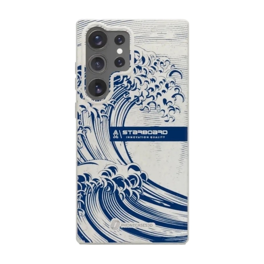 Phonecases3D Samsung Galaxy S25 Ultra Starboard komposterbart cover, hvid billede 1