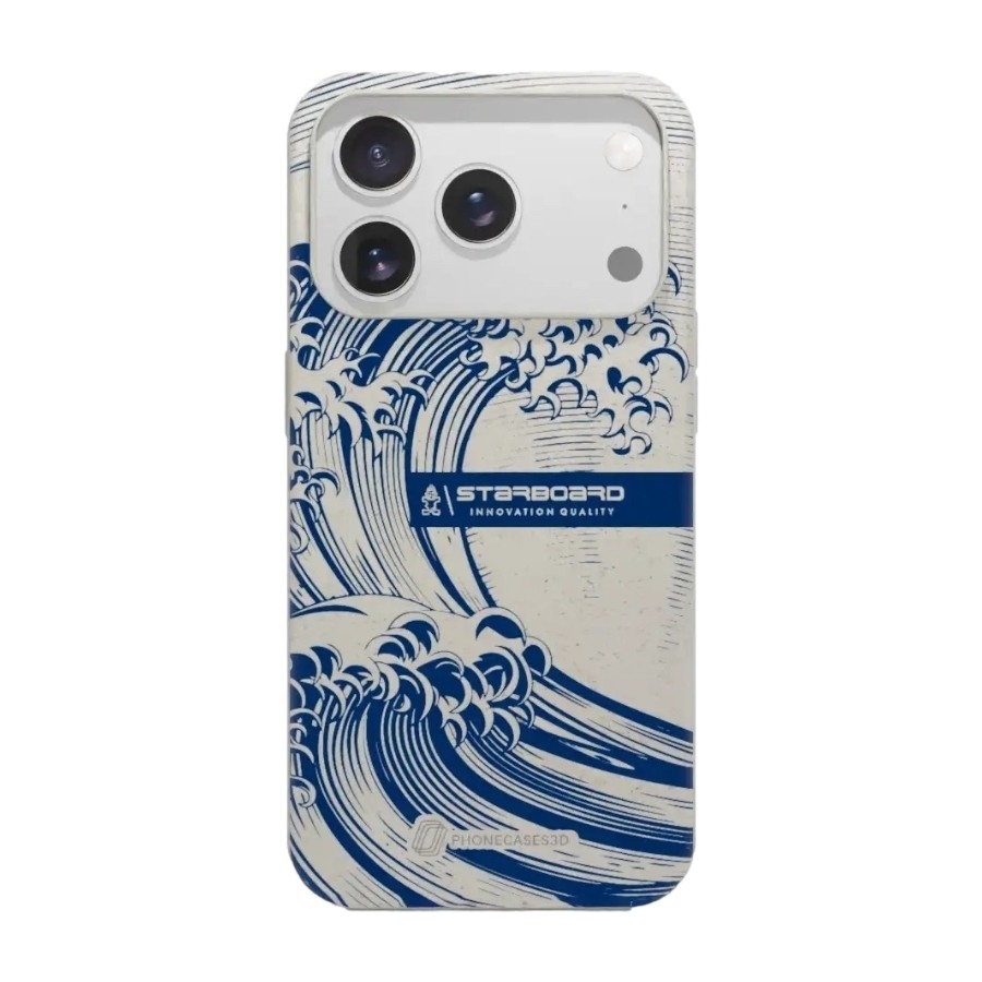 Phonecases3D iPhone 17 Pro Max Starboard komposterbart cover, hvid billede 1