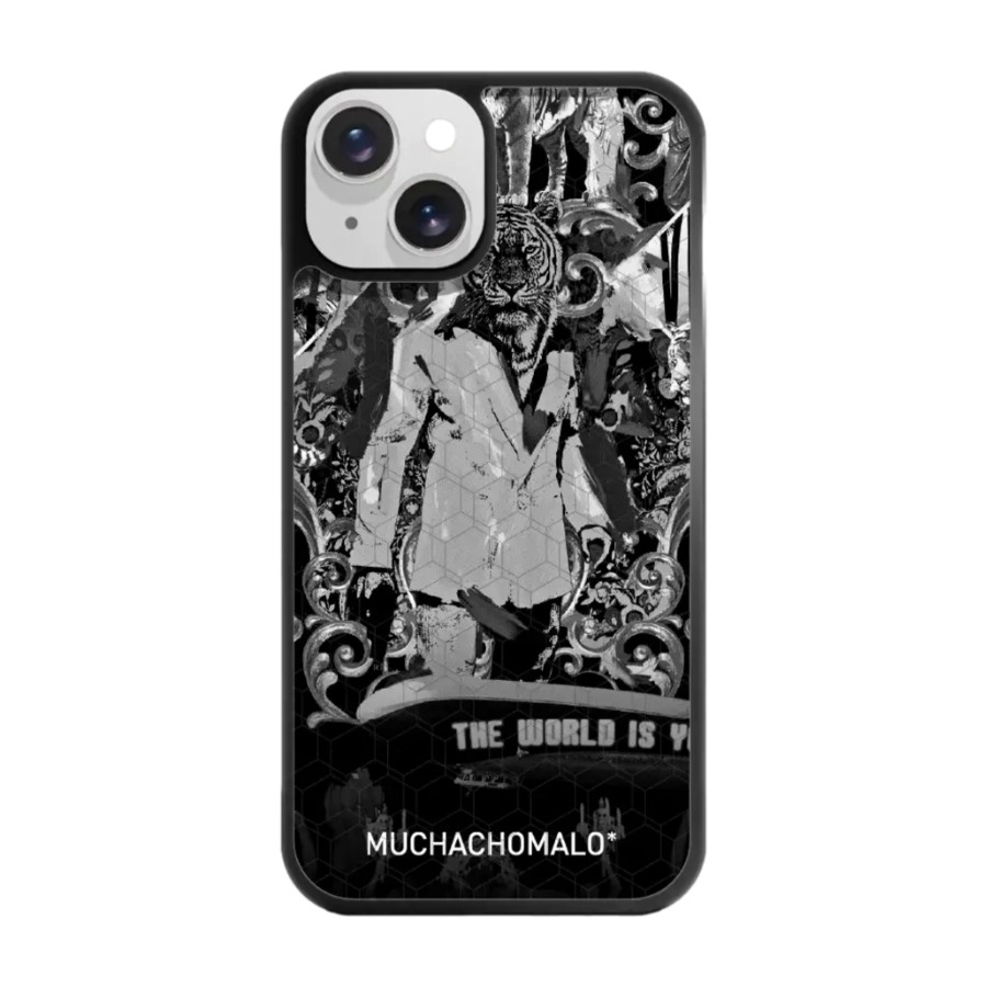 Phonecases3D iPhone 14 Muchacho Malo 3D mobilcover, sort billede 1
