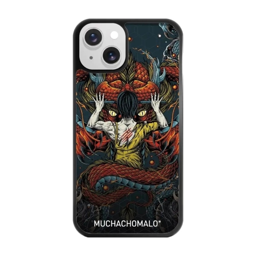 Phonecases3D iPhone 13 Muchacho Malo 3D mobilcover, sort billede 1