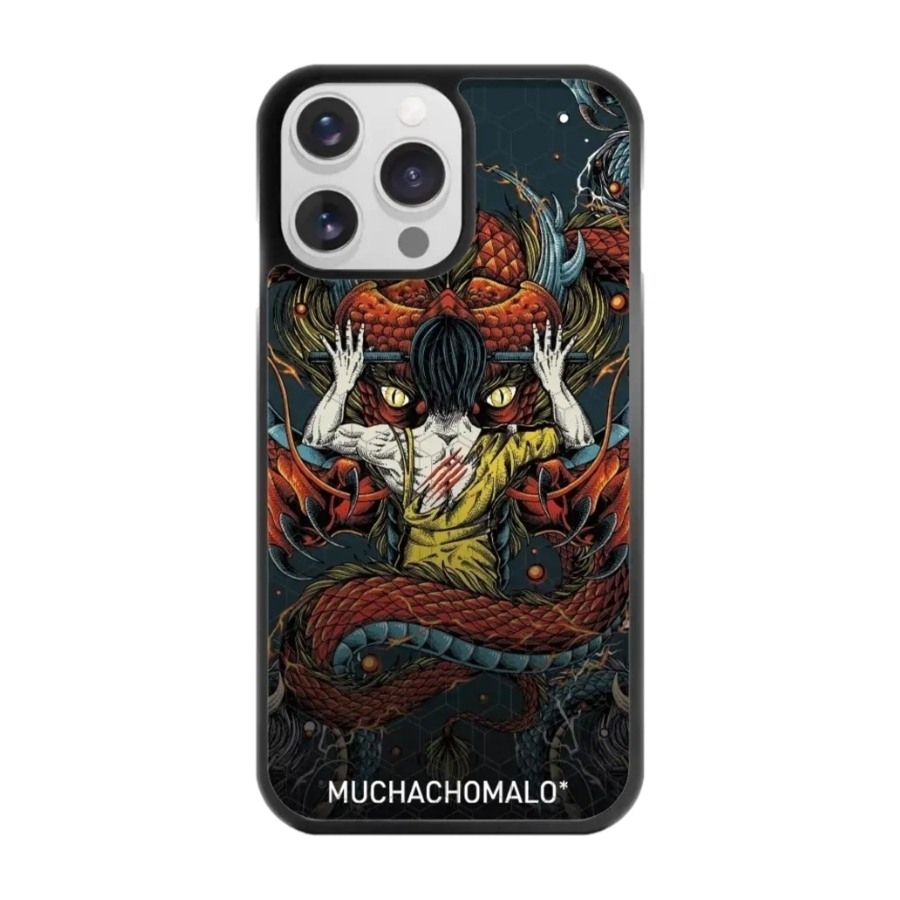 Phonecases3D iPhone 14 Pro Muchacho Malo 3D mobilcover, sort billede 1