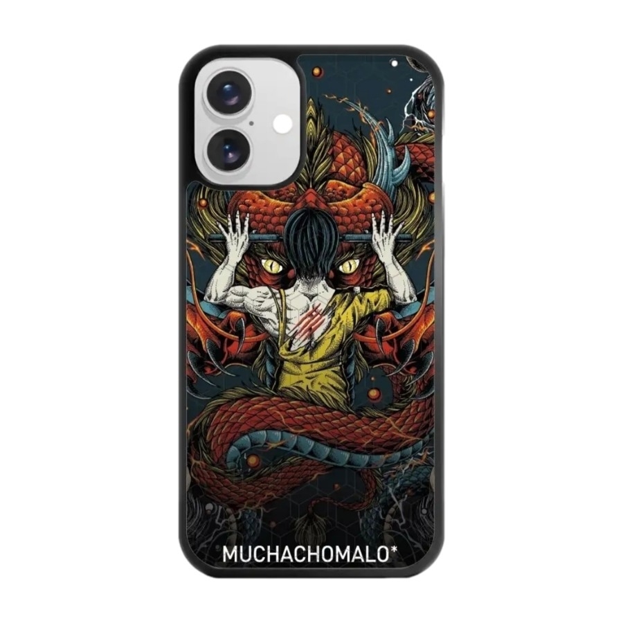 Phonecases3D iPhone 16 Plus Muchacho Malo 3D mobilcover, sort billede 1
