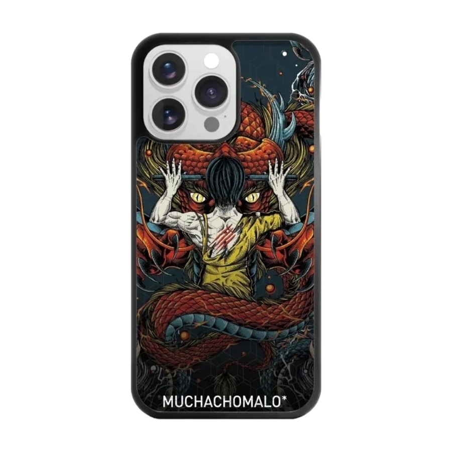 Phonecases3D iPhone 16 Pro Max Muchacho Malo 3D mobilcover, sort billede 1