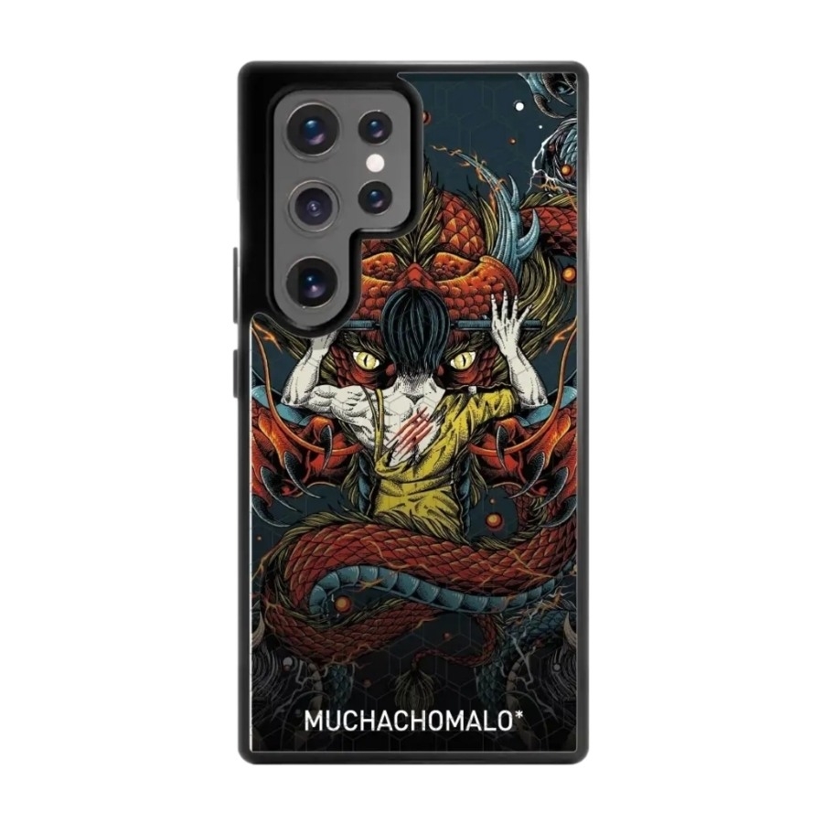 Phonecases3D Samsung Galaxy S25+ Muchacho Malo 3D mobilcover, sort billede 1