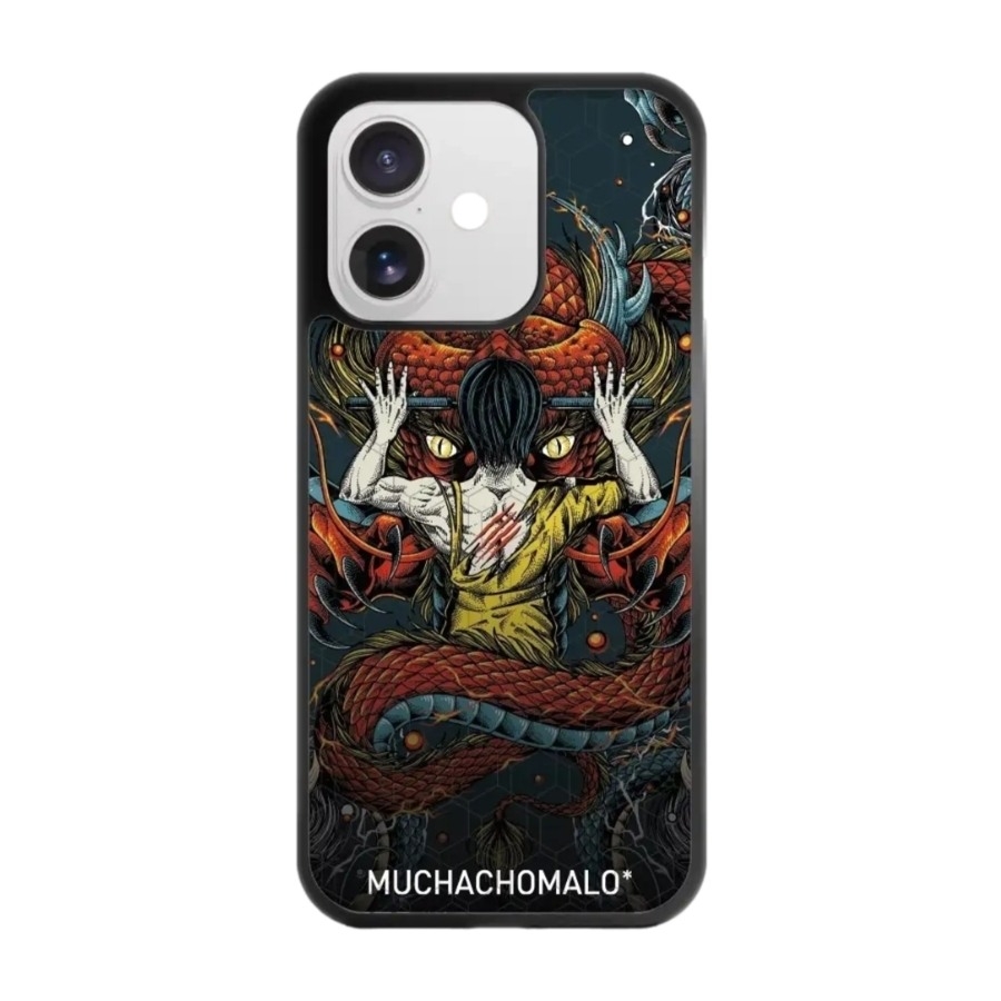 Phonecases3D iPhone 17 Muchacho Malo 3D mobilcover, sort billede 1
