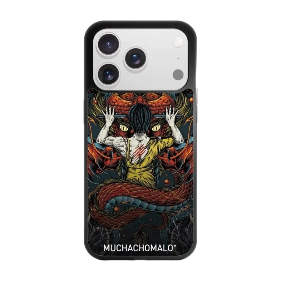 Phonecases3D iPhone 17 Pro Muchacho Malo 3D mobilcover, sort billede 1