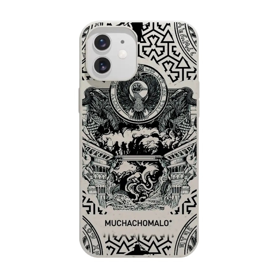 Phonecases3D iPhone 12 Muchacho Malo komposterbart cover, hvid billede 1