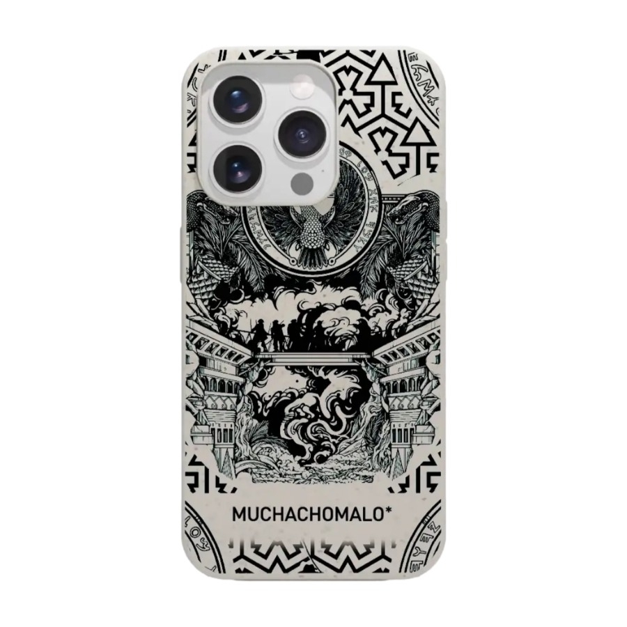 Phonecases3D iPhone 15 Pro Muchacho Malo komposterbart cover, hvid billede 1