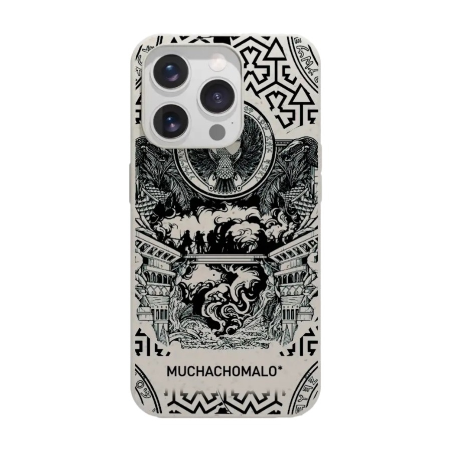 Phonecases3D iPhone 16 Pro Muchacho Malo komposterbart cover, hvid billede 1