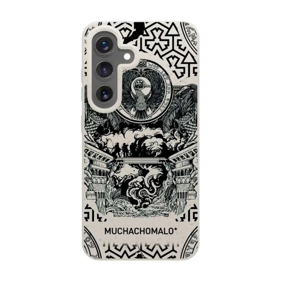 Phonecases3D Samsung Galaxy S25 Muchacho Malo komposterbart cover, hvid billede 1