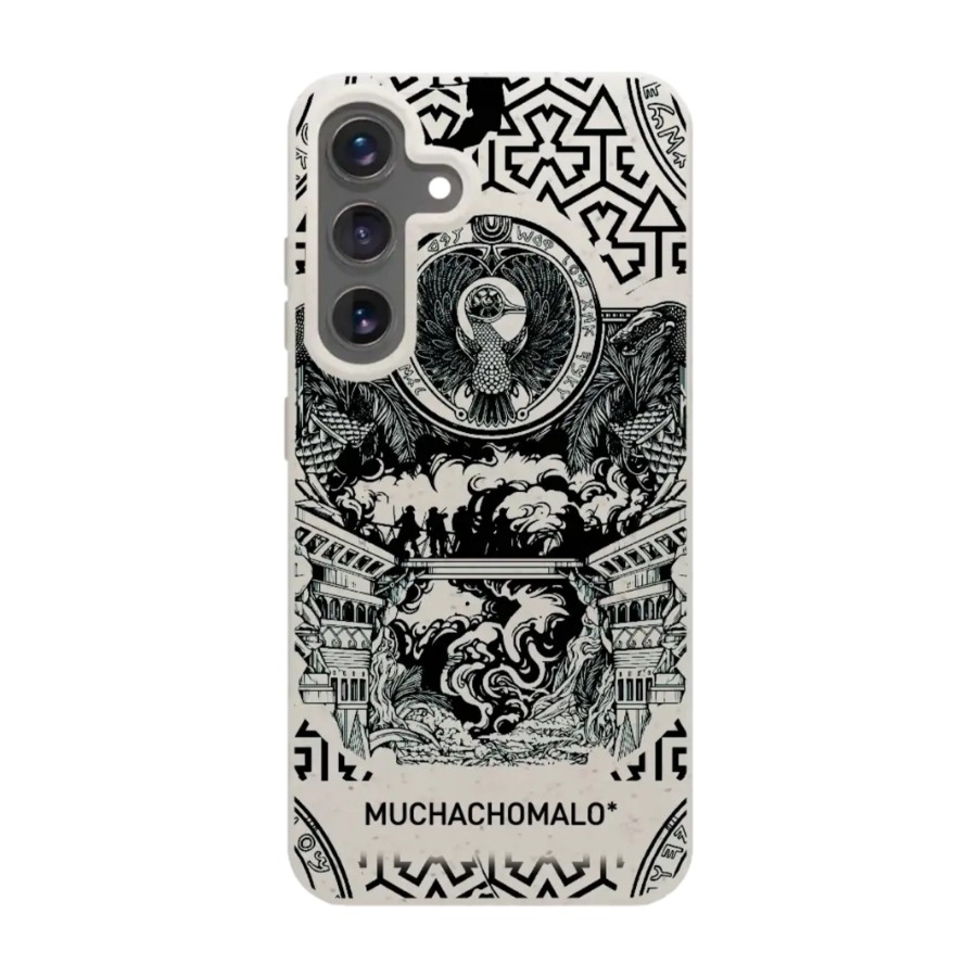 Phonecases3D Samsung Galaxy S25+ Muchacho Malo komposterbart cover, hvid billede 1