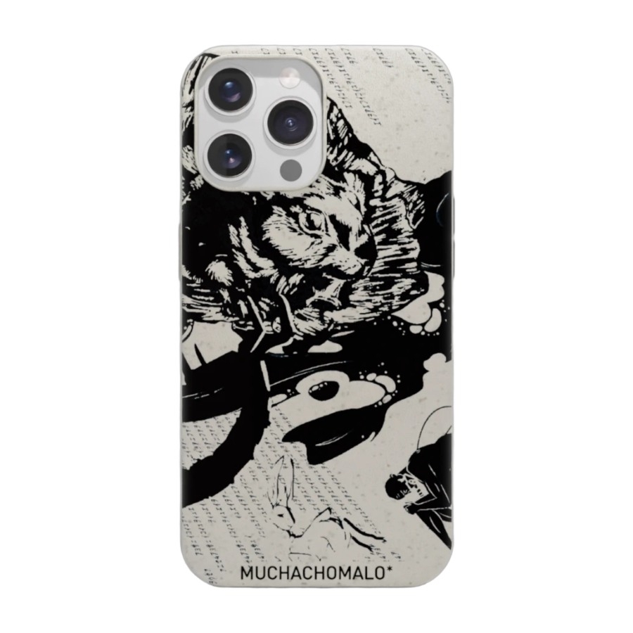 Phonecases3D iPhone 14 Pro Muchacho Malo komposterbart cover, hvid billede 1
