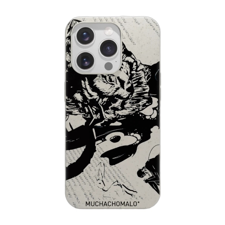 Phonecases3D iPhone 15 Pro Muchacho Malo komposterbart cover, hvid billede 1