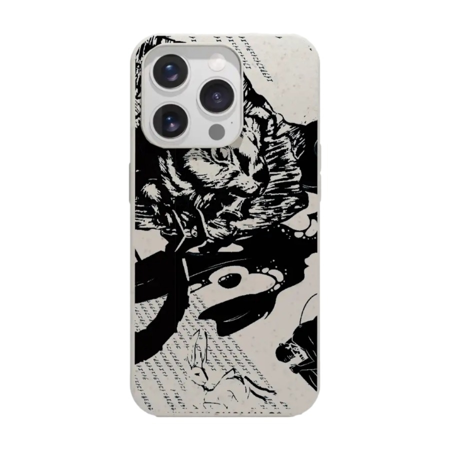 Phonecases3D iPhone 16 Pro Muchacho Malo komposterbart cover, hvid billede 1