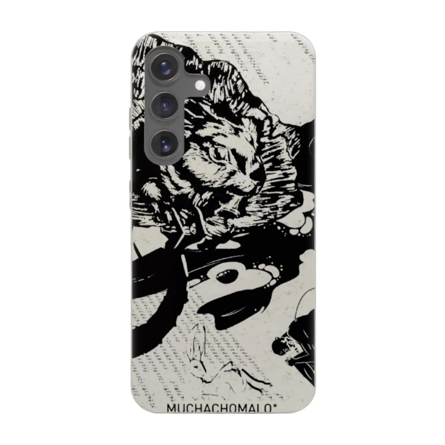Phonecases3D Samsung Galaxy S25+ Muchacho Malo komposterbart cover, hvid billede 1