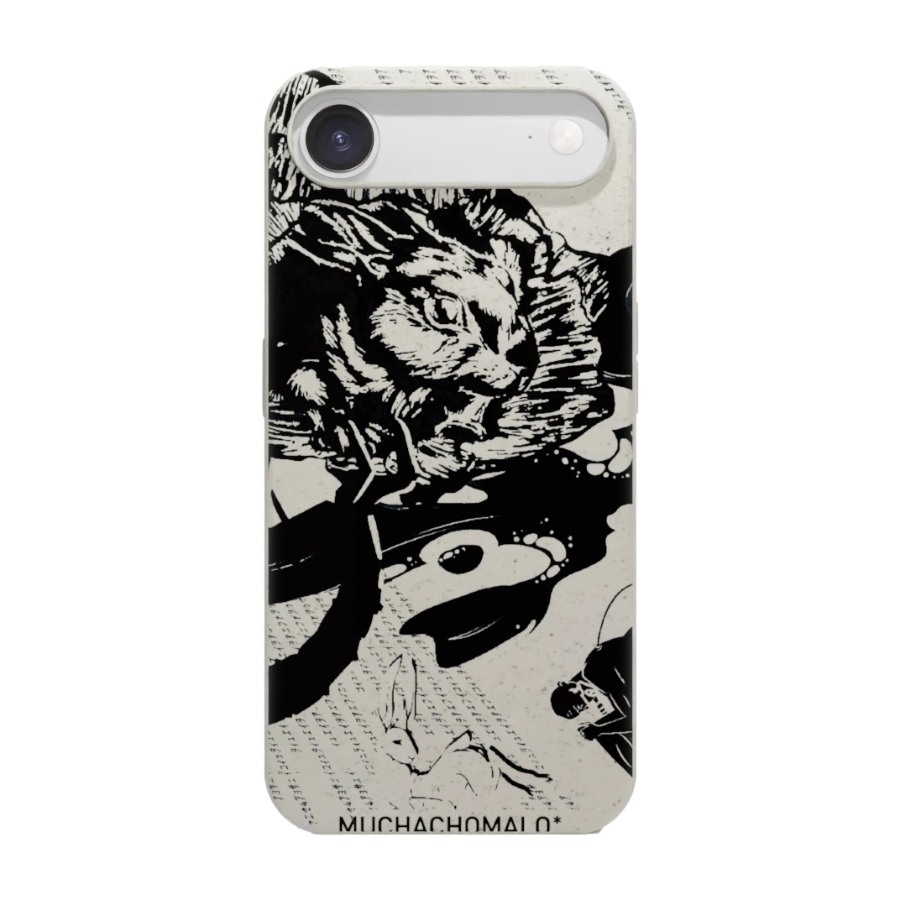 Phonecases3D iPhone Air Muchacho Malo komposterbart cover, hvid billede 1