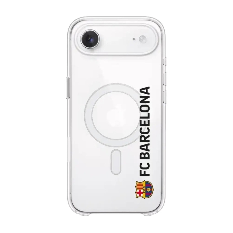 Phonecases3D iPhone Air FC Barcelona Clear case (MagSafe) -mobilcover, hvid billede 1