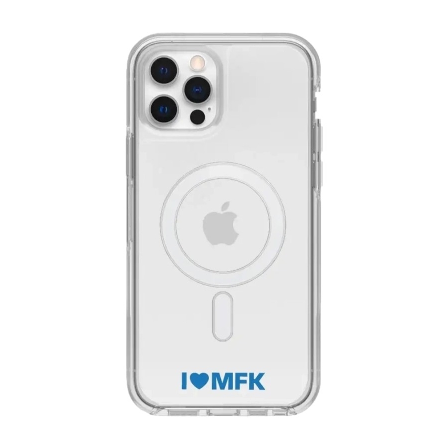 Phonecases3D iPhone 12 Molde FK Clear case (MagSafe) -mobilcover, hvid billede 1