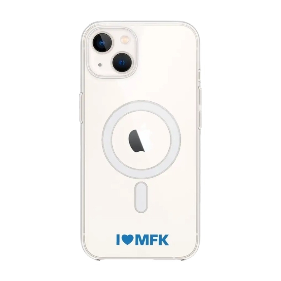 Phonecases3D iPhone 13 Molde FK Clear case (MagSafe) -mobilcover, hvid billede 1