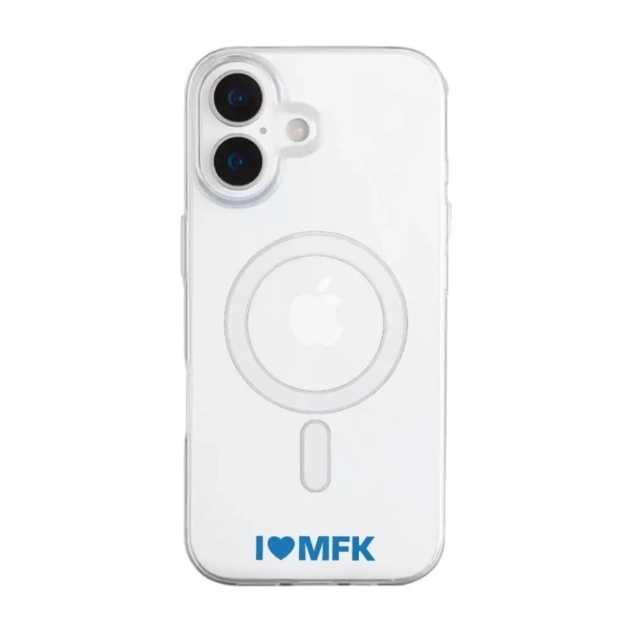 Phonecases3D iPhone 17 Molde FK Clear case (MagSafe) -mobilcover, hvid billede 1