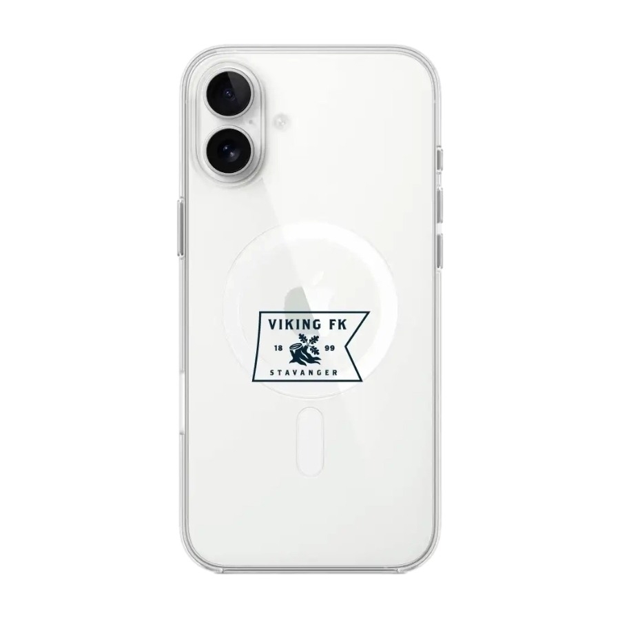 Phonecases3D iPhone 16 Plus Viking FK Clear case -mobilcover, hvid billede 1
