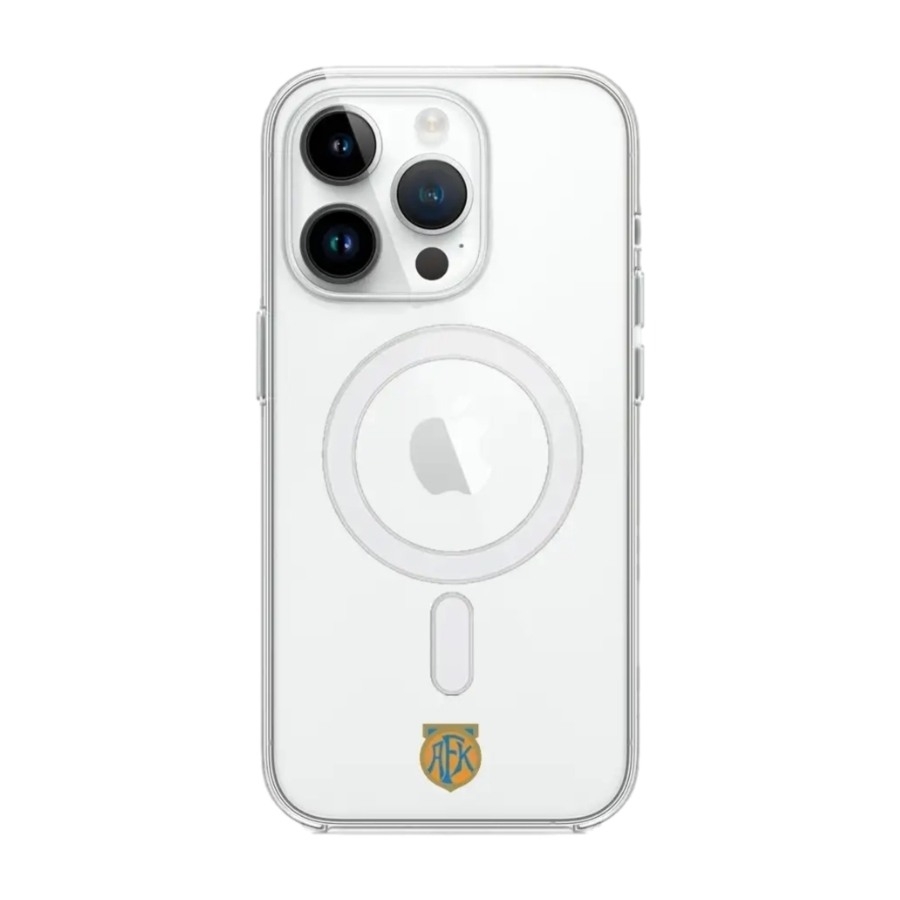 Phonecases3D iPhone 14 Pro Aalesunds FK Clear case (MagSafe) -mobilcover, hvid billede 1