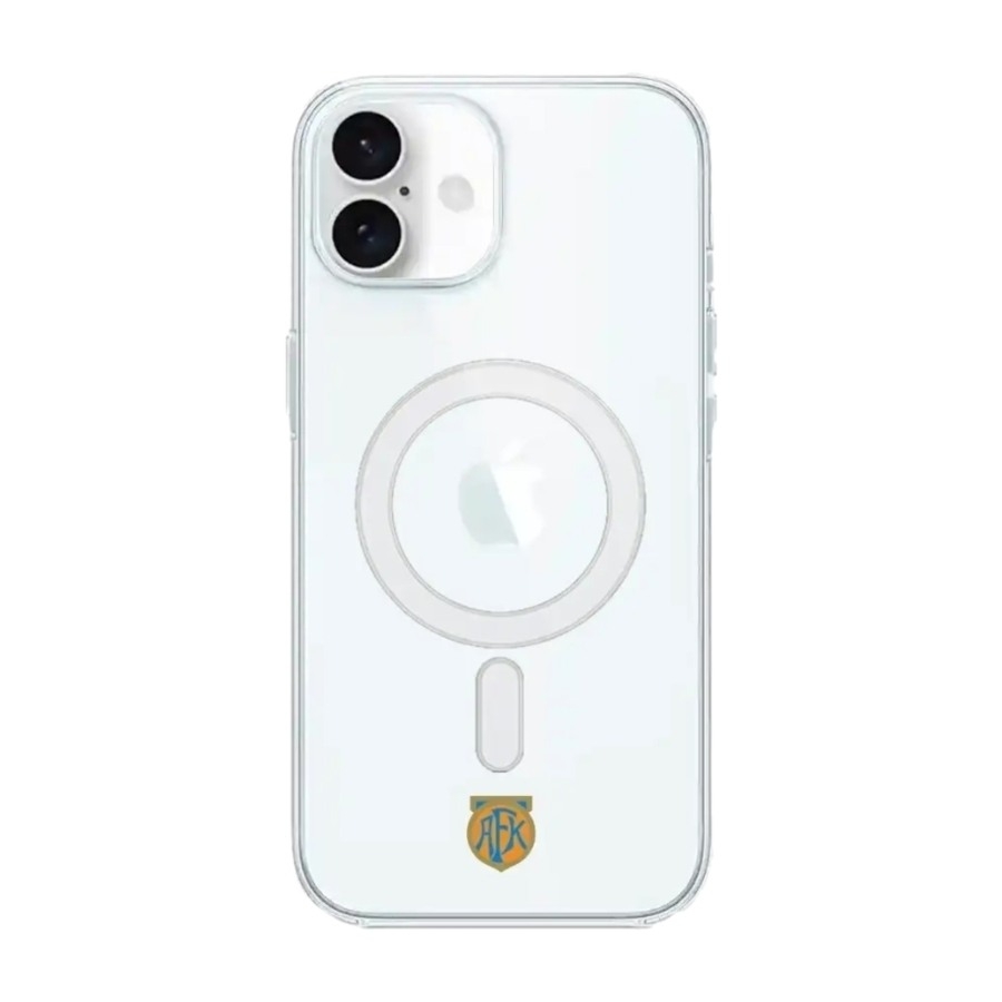Phonecases3D iPhone 16 Aalesunds FK Clear case (MagSafe) -mobilcover, hvid billede 1