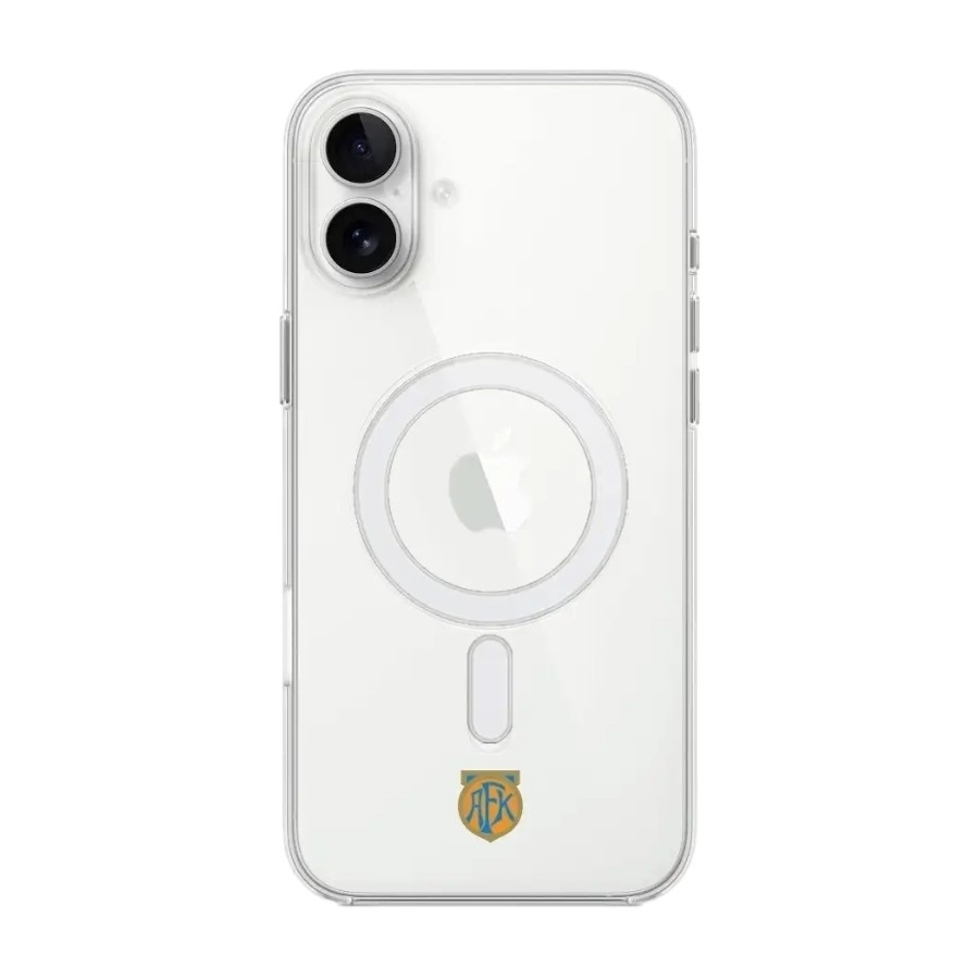 Phonecases3D iPhone 16 Plus Aalesunds FK Clear case (MagSafe) -mobilcover, hvid billede 1
