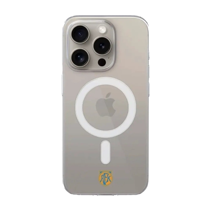 Phonecases3D iPhone 16 Pro Max Aalesunds FK Clear case (MagSafe) -mobilcover, hvid billede 1