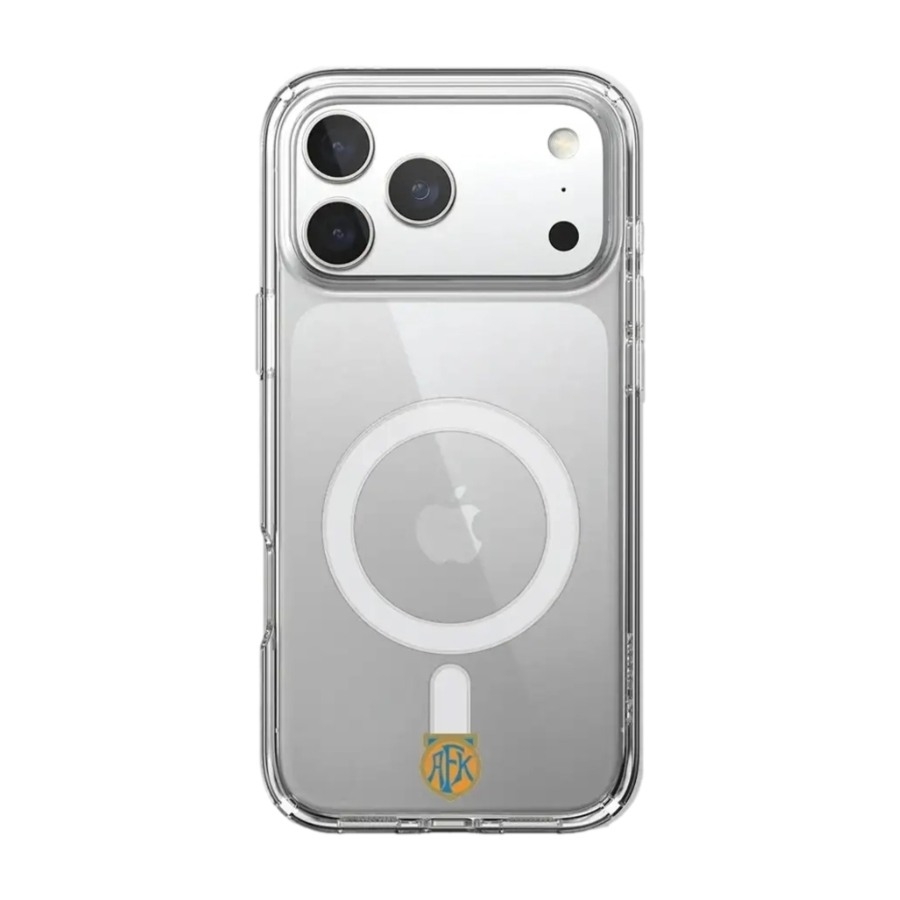 Phonecases3D iPhone 17 Pro Aalesunds FK Clear case (MagSafe) -mobilcover, hvid billede 1