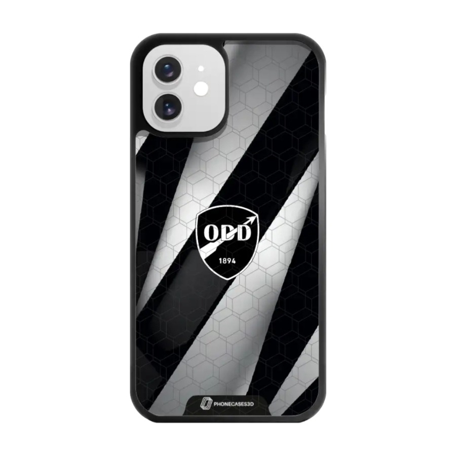 Phonecases3D iPhone 12 Odds Ballklubb 3D mobilcover, sort billede 1