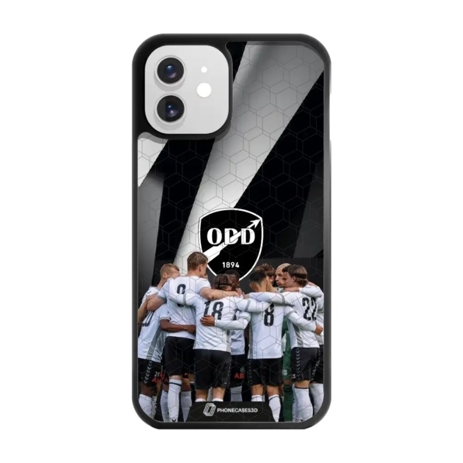 Phonecases3D iPhone 12 Odds Ballklubb 3D mobilcover, sort billede 1