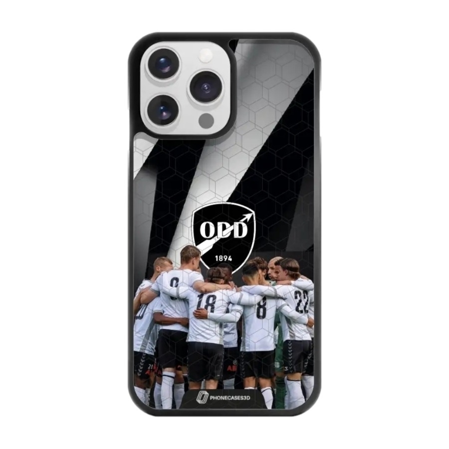Phonecases3D iPhone 14 Pro Odds Ballklubb 3D mobilcover, sort billede 1