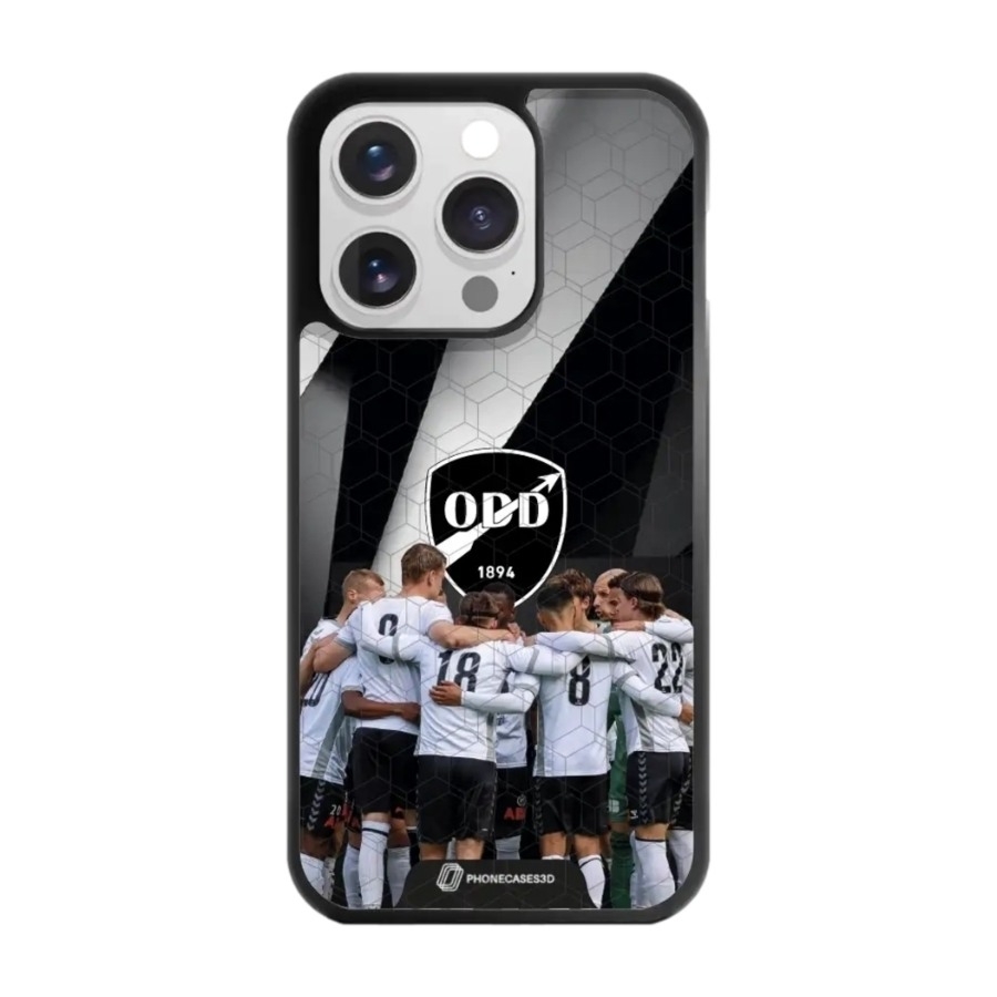 Phonecases3D iPhone 15 Pro Odds Ballklubb 3D mobilcover, sort billede 1