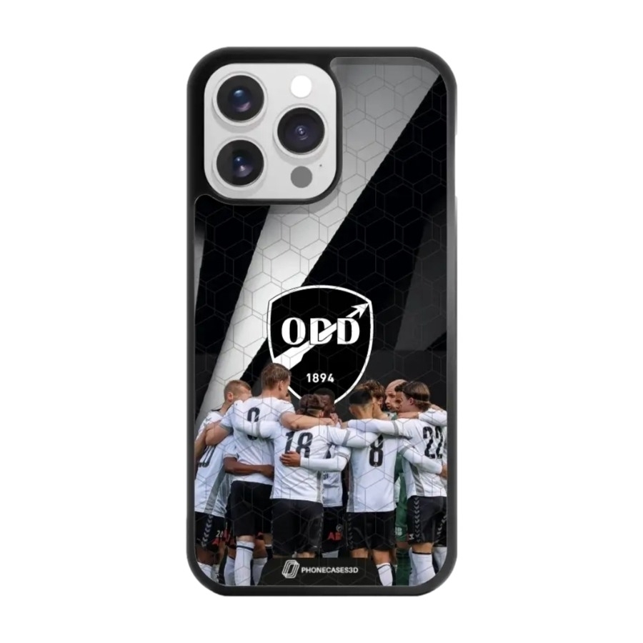 Phonecases3D iPhone 16 Pro Max Odds Ballklubb 3D mobilcover, sort billede 1