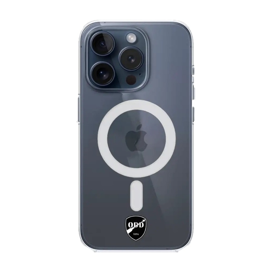 Phonecases3D iPhone 15 Pro Odds Ballklubb Clear case (MagSafe) -mobilcover, sort billede 1