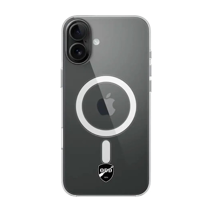 Phonecases3D iPhone 16 Plus Odds Ballklubb Clear case (MagSafe) -mobilcover, sort billede 1